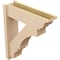 Ekena Millwork 8-in W x 28-in D x 32-in H Balboa Trad Rough Cedar Woodgrain TimberThane Outlooker, Primed Tan OUTUR080X28X32BOA04RCPR - alternate 2